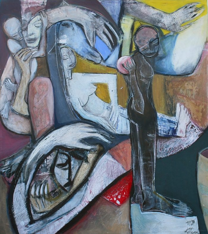 Eine Frau spürt ihrem Schmerz nach. Die Reise nach Innen zeigt Visionen verschiedener seelischer Aspekte einer Frau, die heilungsbedürftig ist.